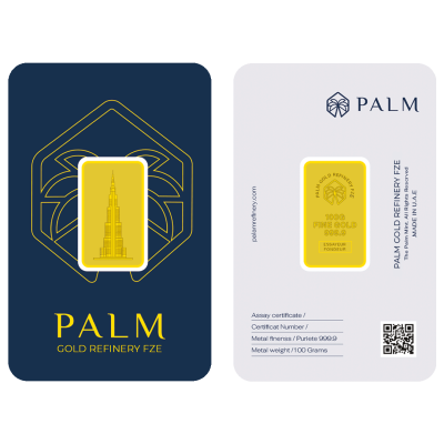 Burj Khalifa Gold Mint Bar - Palm Gold Refinery FZE